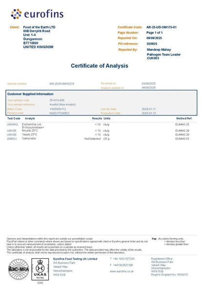 Myo-Inositol – 500 mg - nutrinature