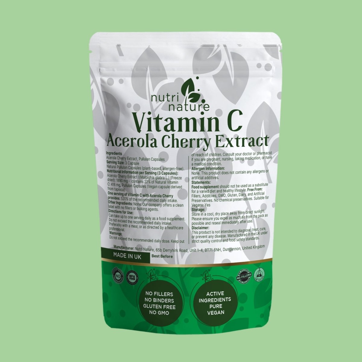 Natural Vitamin C from Acerola Cherry - nutrinature