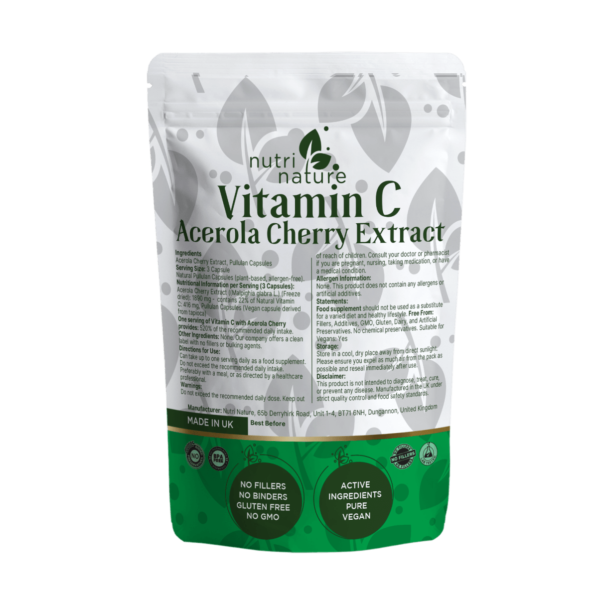 Natural Vitamin C from Acerola Cherry - nutrinature