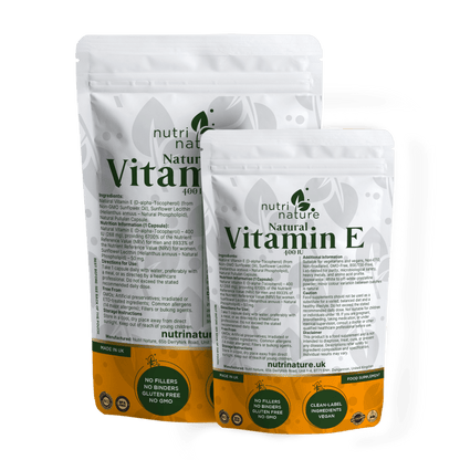 Natural Vitamin E 400IU 268 mg Vegan - nutrinature
