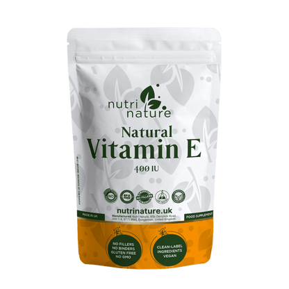 Natural Vitamin E 400IU 268 mg Vegan - nutrinature