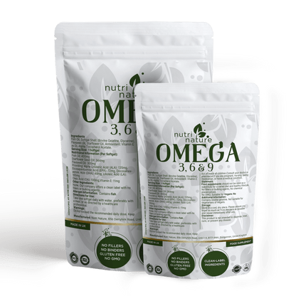 Omega 3, 6, & 9 Softgels 1000mg - nutrinature