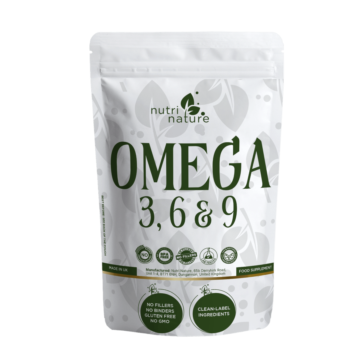 Omega 3, 6, & 9 Softgels 1000mg - nutrinature