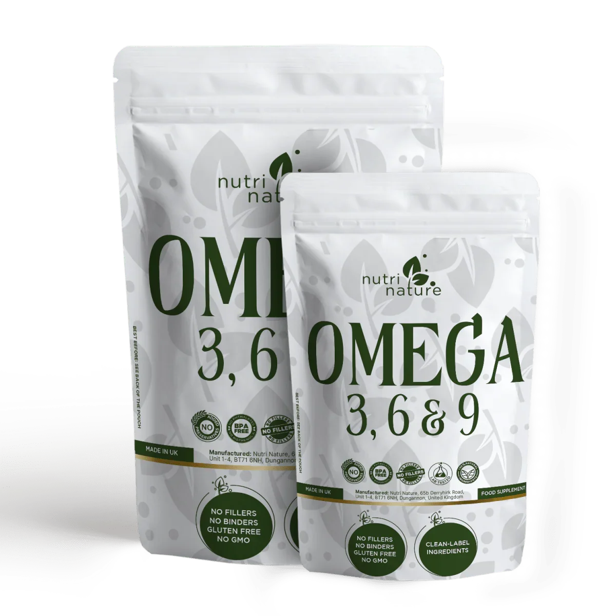 Omega 3, 6, & 9 Softgels 1000mg - nutrinature