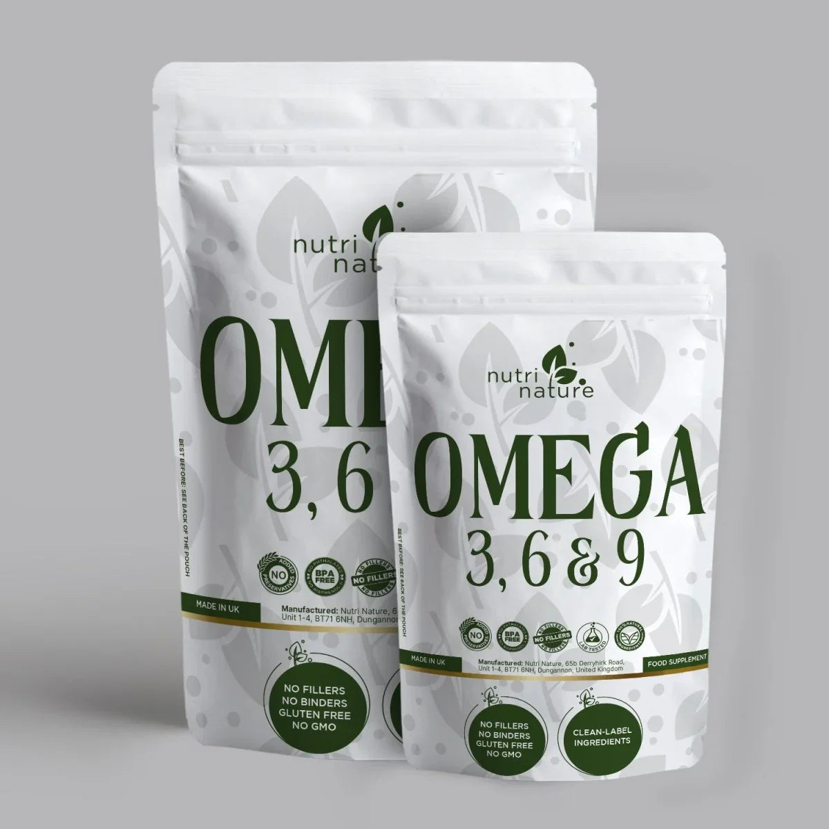 Omega 3, 6, & 9 Softgels 1000mg - nutrinature