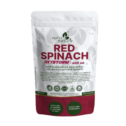 Oxystorm® Red Spinach Extract Natural Nitrate Source 10× More Than Beetroot - nutrinature