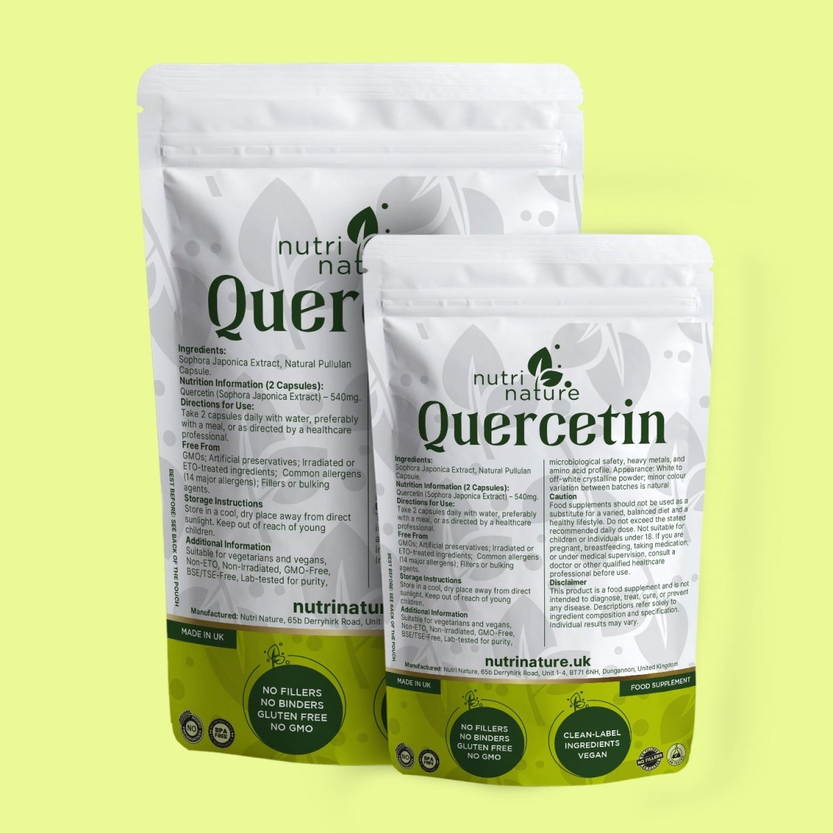 Quercetin 540mg - nutrinature