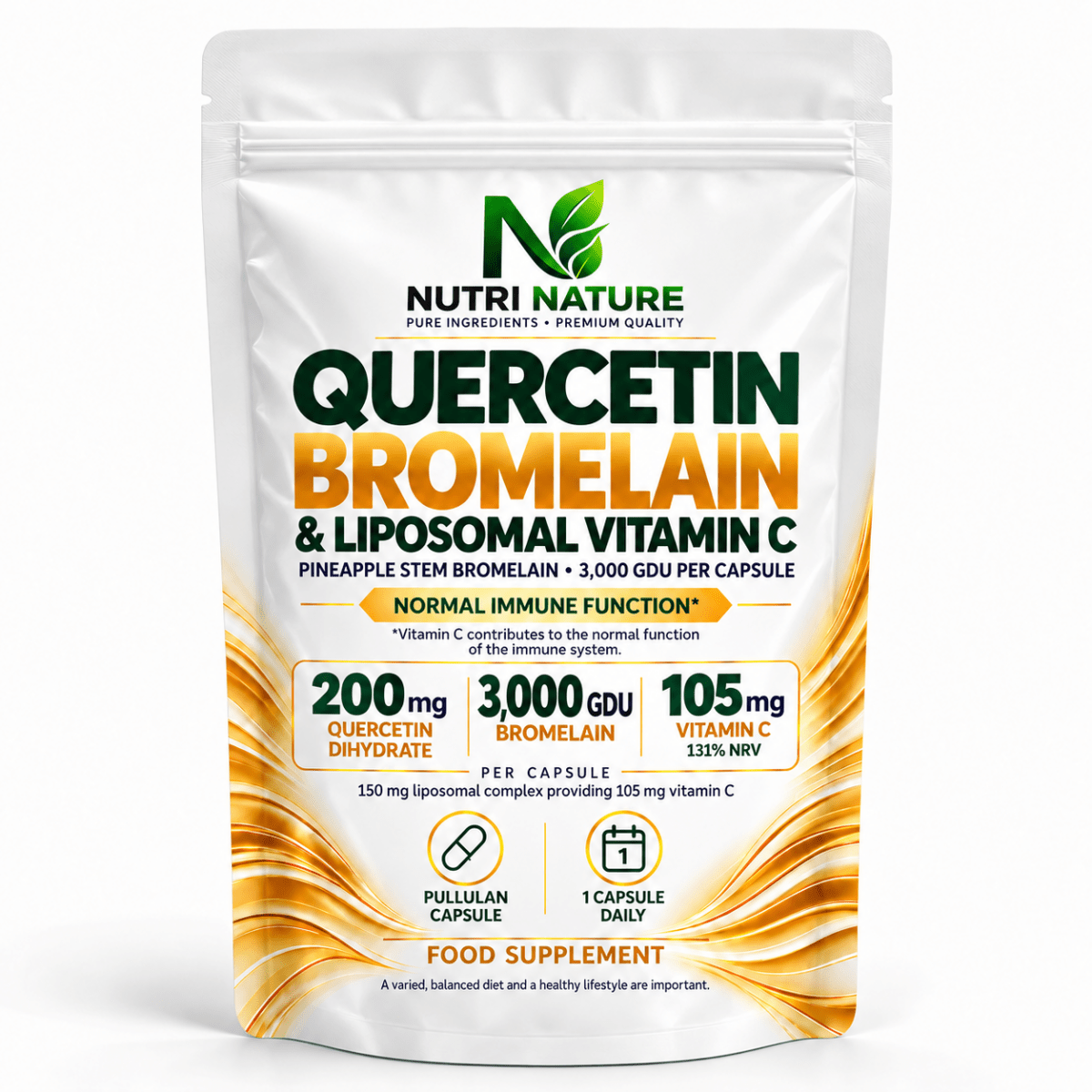 Quercetin + Bromelain + Liposomal Vitamin C - nutrinature