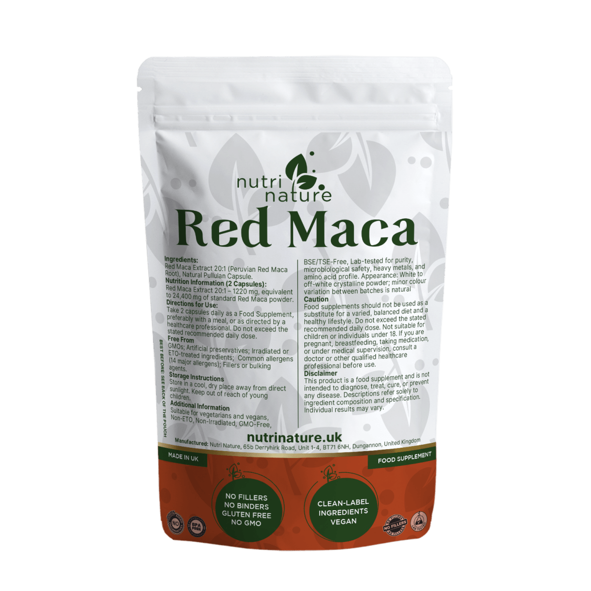 Red Maca Root Extract 20:1 - nutrinature