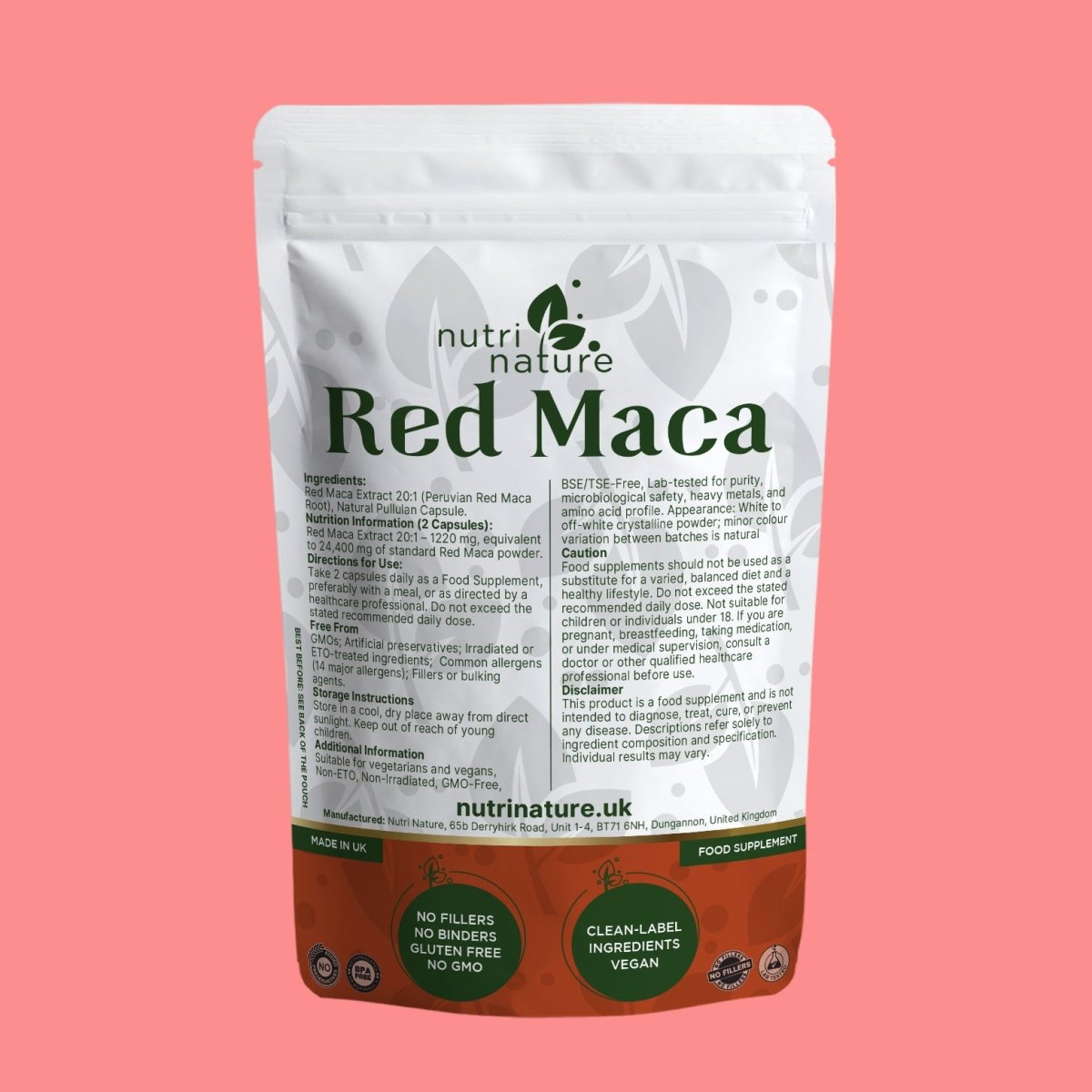 Red Maca Root Extract 20:1 - nutrinature