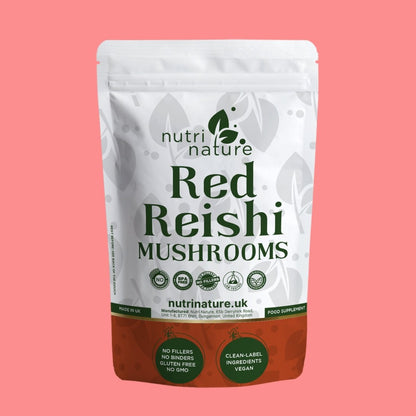 Red Reishi Mushrooms 580mg - nutrinature