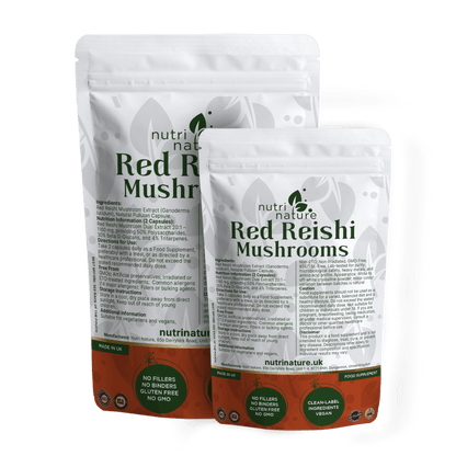 Red Reishi Mushrooms 580mg - nutrinature