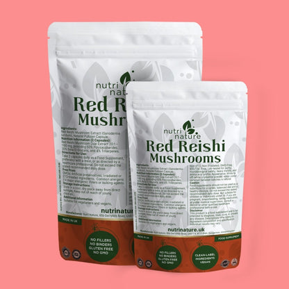 Red Reishi Mushrooms 580mg - nutrinature