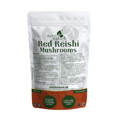 Red Reishi Mushrooms 580mg - nutrinature