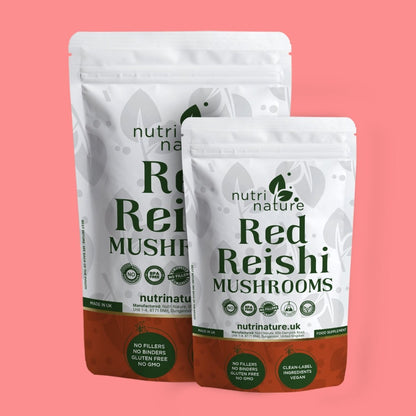 Red Reishi Mushrooms 580mg - nutrinature