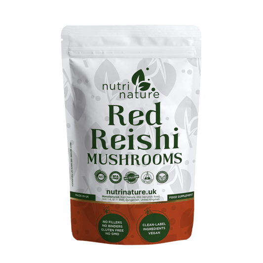 Red Reishi Mushrooms 580mg - nutrinature