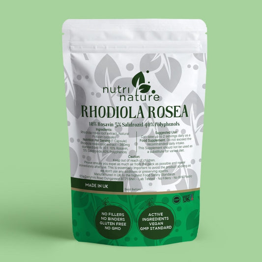Rhodiola Rosea extract 10% Rosavin 5% Salidrozid 40% Polyphenols - nutrinature