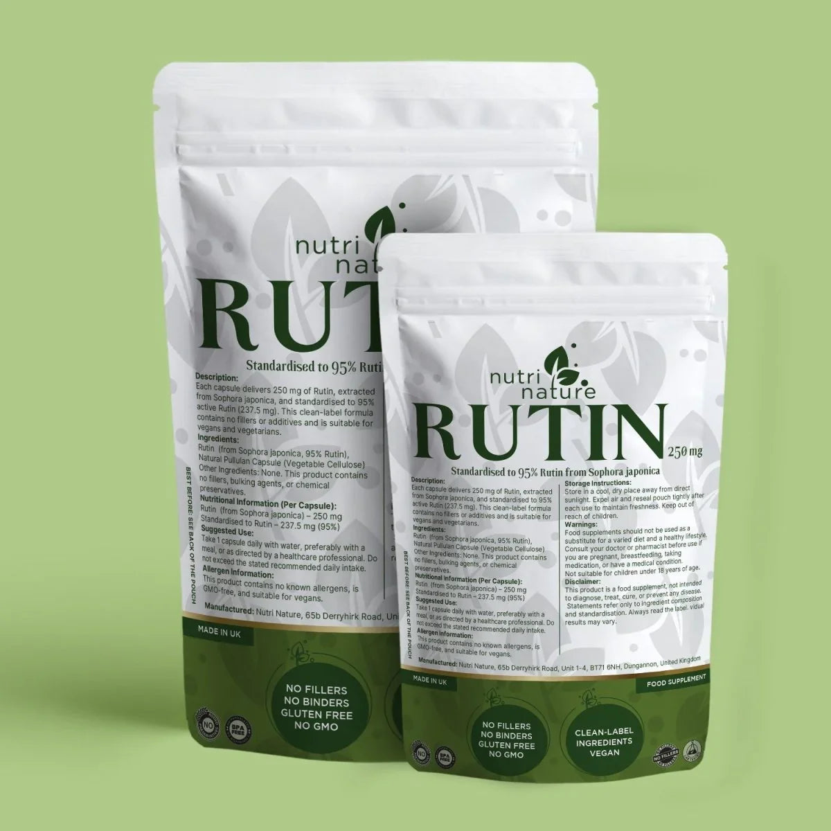 Rutin 250mg – from Sophora japonica - nutrinature
