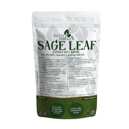 Sage Leaf Extract 10:1 – 400 mg - nutrinature