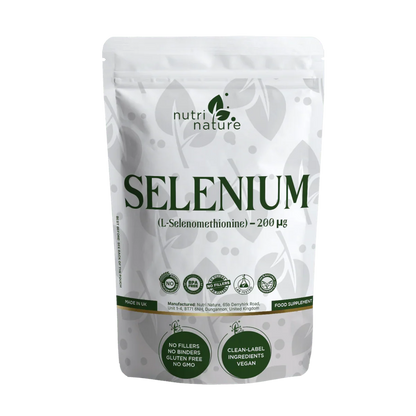 Selenium 200 µg – L-Selenomethionine – Clean Label – Vegan Capsules - nutrinature
