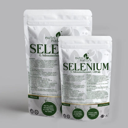 Selenium 200 µg – L-Selenomethionine – Clean Label – Vegan Capsules - nutrinature