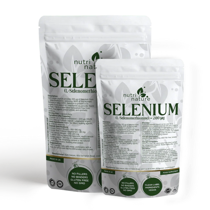 Selenium 200 µg – L-Selenomethionine – Clean Label – Vegan Capsules - nutrinature