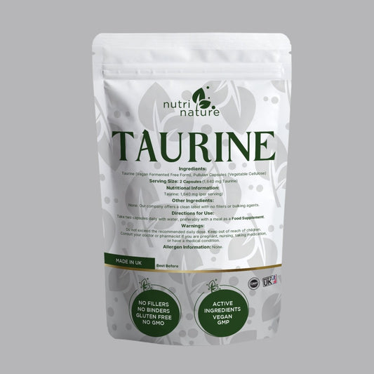 Taurine Free Form Capsules - nutrinature