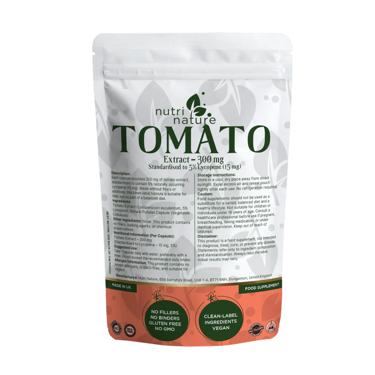 Tomato Extract 300mg - nutrinature