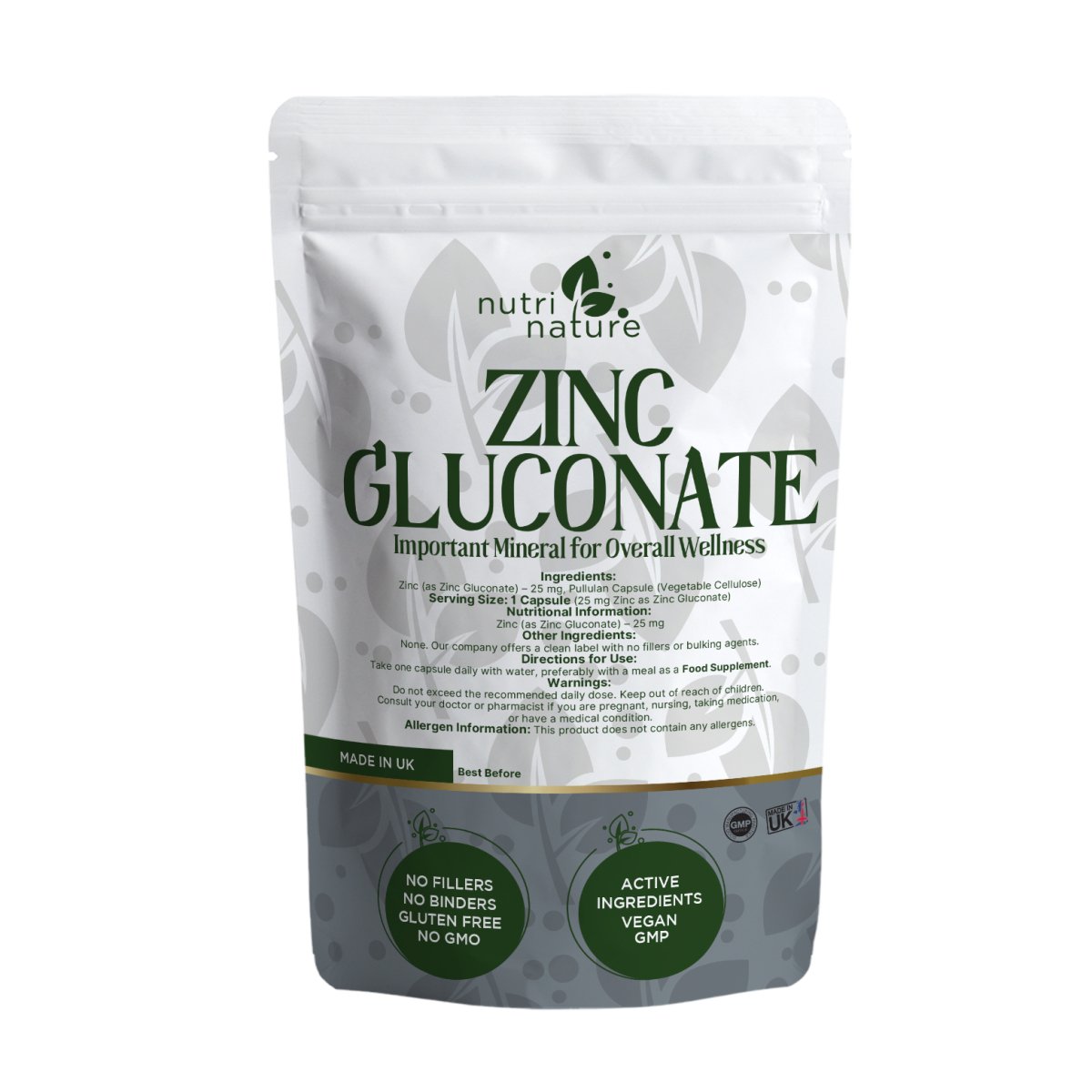 Zinc Gluconate - nutrinature