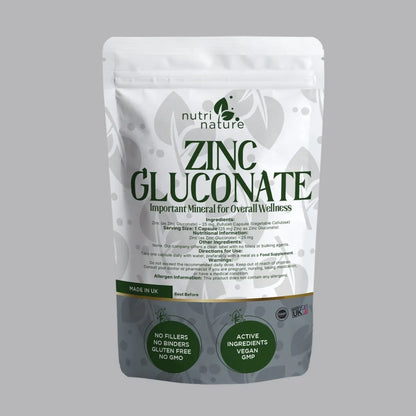 Zinc Gluconate elemental zinc 25mg - nutrinature