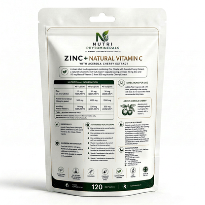 Zinc With Natural Vitamin C - nutrinature