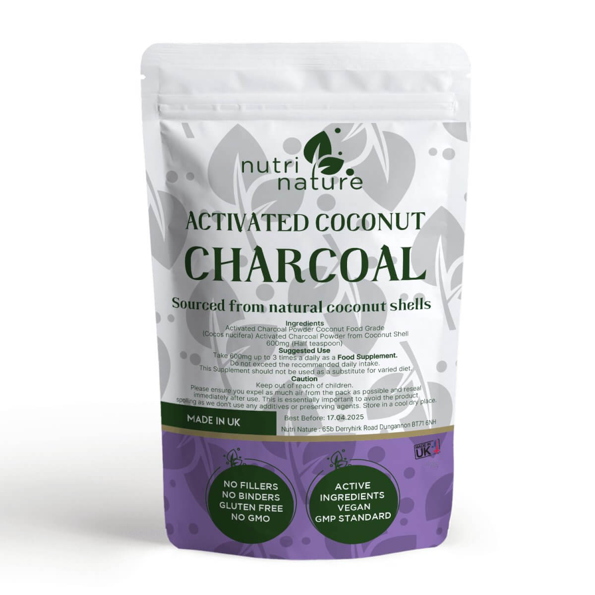 Activated Charcoal 760mg - nutrinature