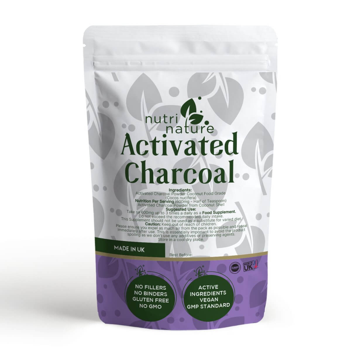 Activated Charcoal Powder - nutrinature