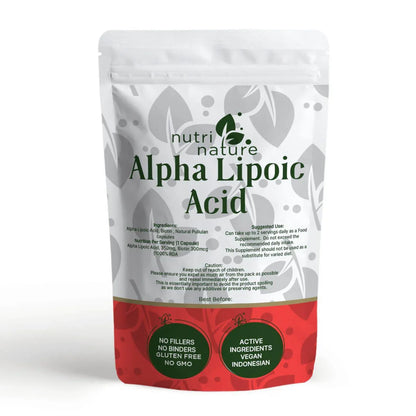 Alpha Lipoic 350mg with Biotin 300mcg Capsules - nutrinature