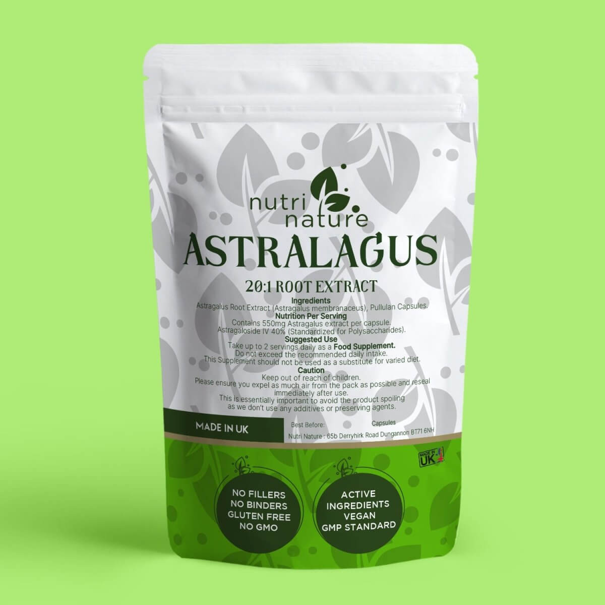 Astragalus 550mg - nutrinature