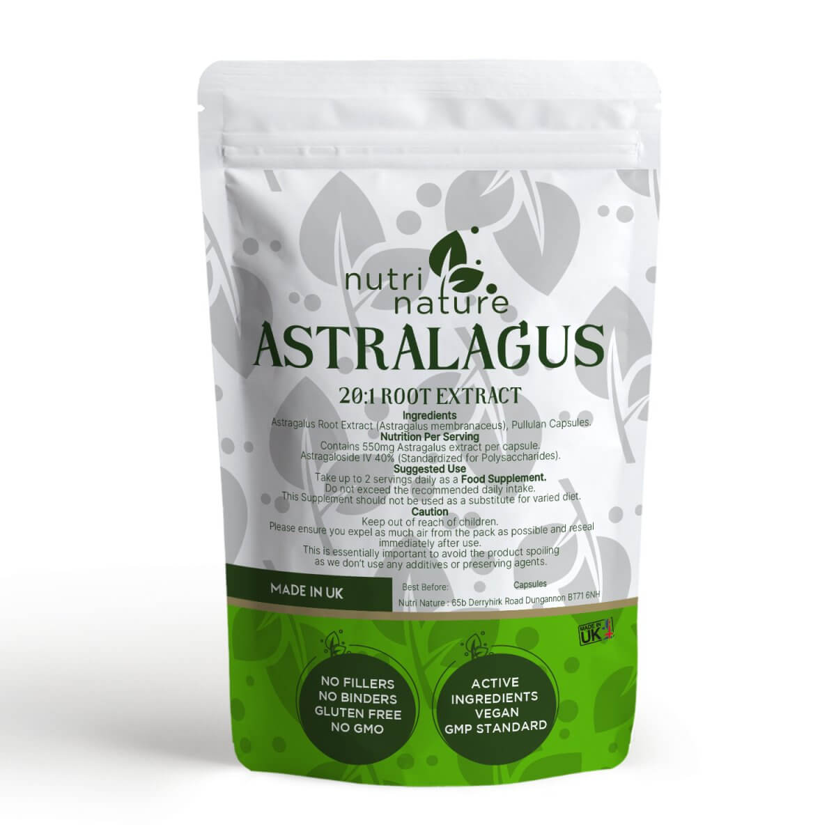 Astragalus 550mg - nutrinature