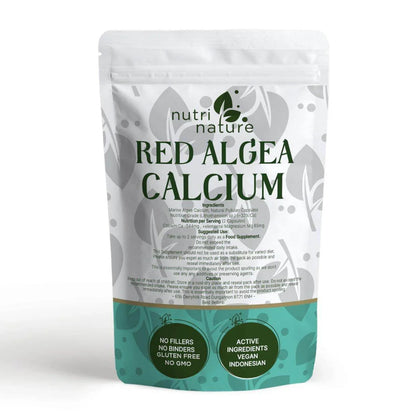 Calcium Red Algae Plant Based Organic Capsules - nutrinature