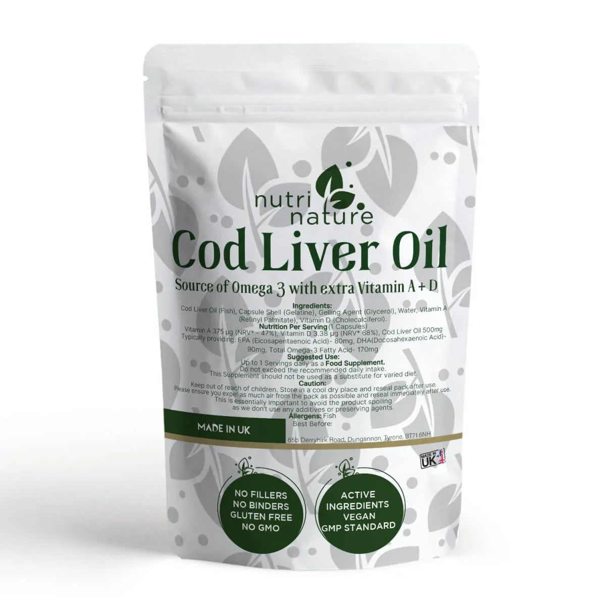 Cod Liver Oil 500mg - nutrinature