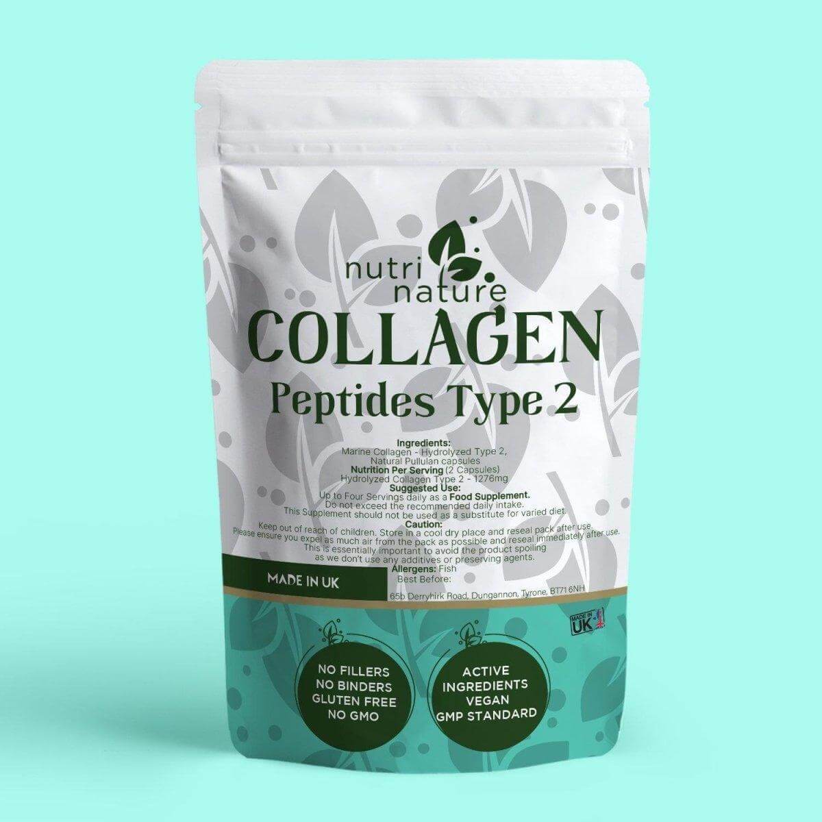 Collagen Hydrolysed Type 2 1276mg - NutriNature