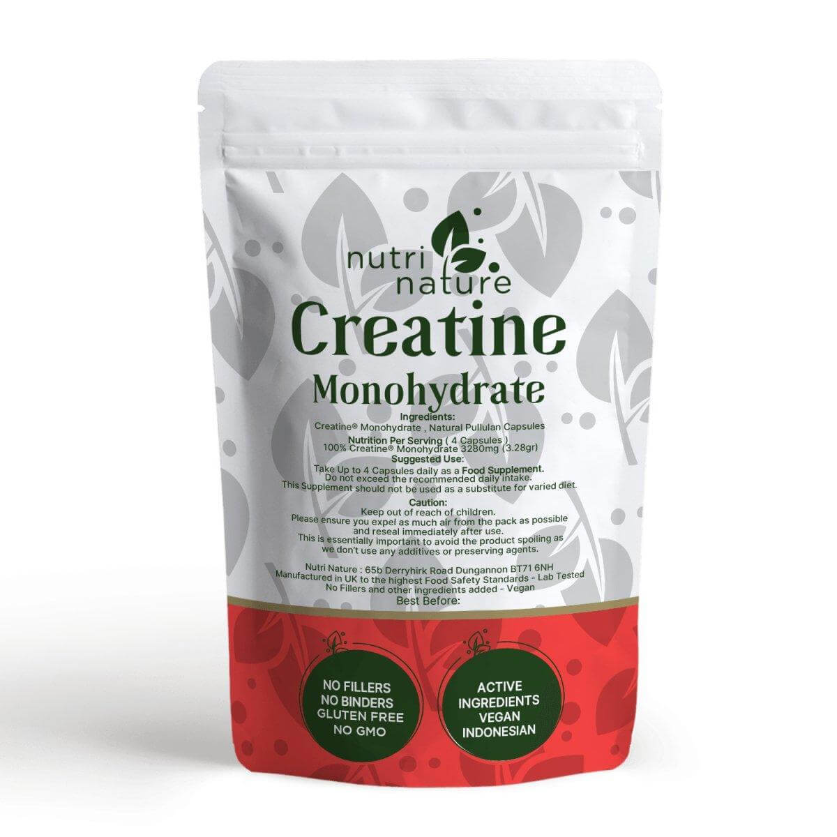 Creatine Monohydrate 3280mg - NutriNature