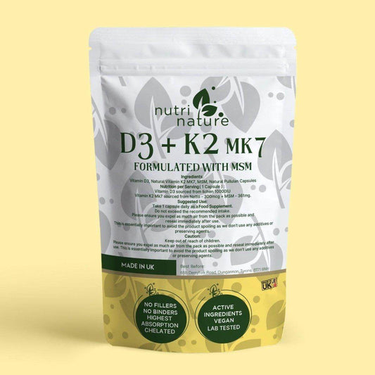 D3 K2 MK-7 + MSM 10 000IU 961mg - NutriNature