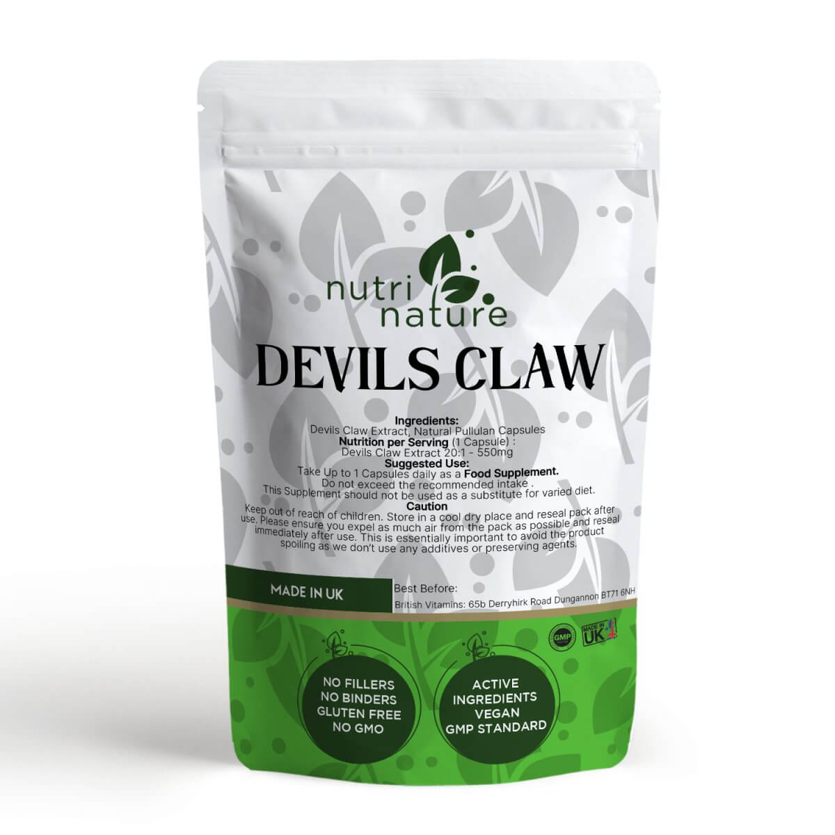 Devils Claw 550mg - nutrinature