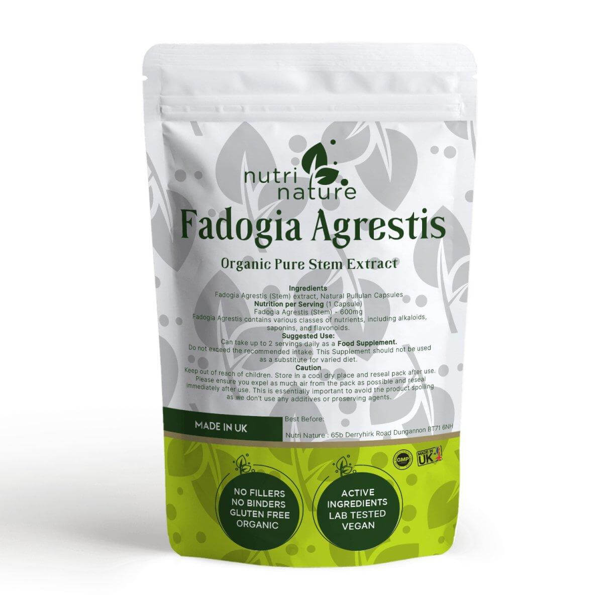 Fadogia Agrestis 600mg - NutriNature