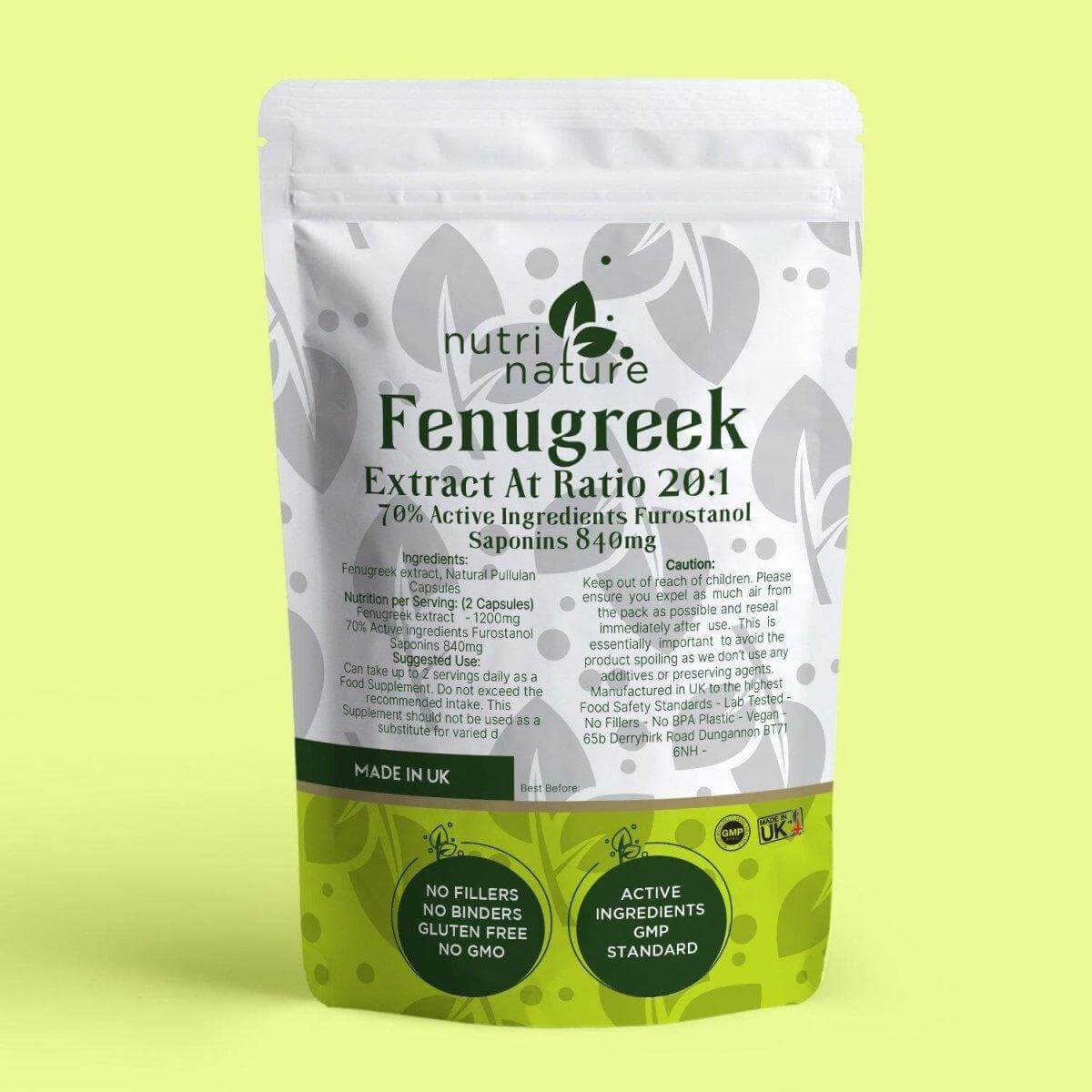 Fenugreek 1200mg - NutriNature