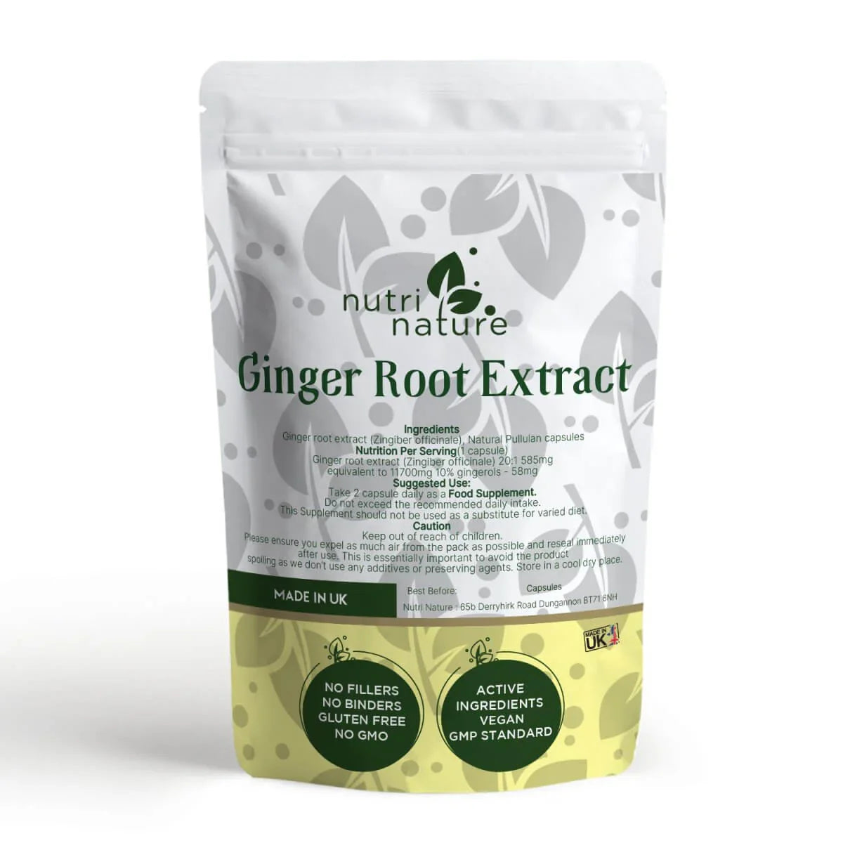Ginger Root extract 10% gingerols - nutrinature