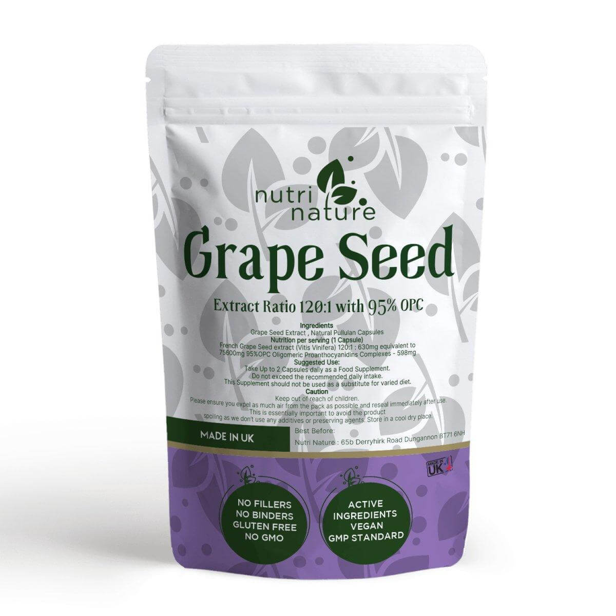 Grape Seed 630mg - NutriNature