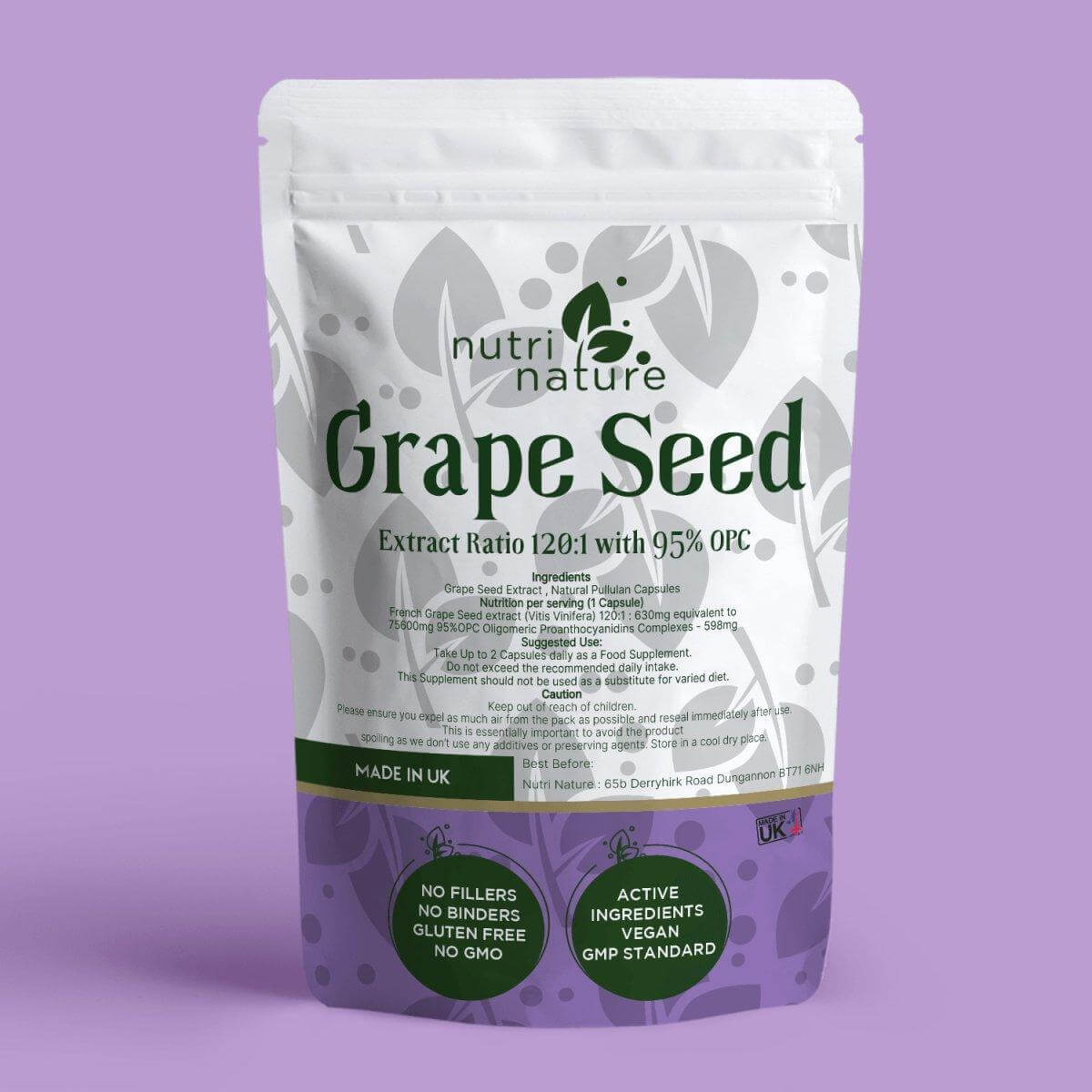 Grape Seed 630mg - NutriNature