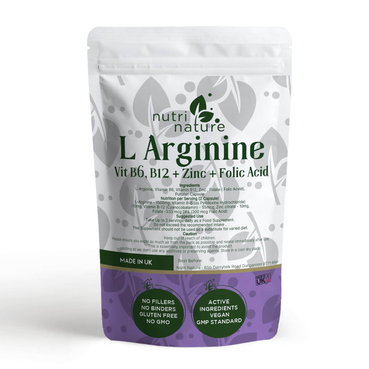 L Arginine 1500mg - nutrinature