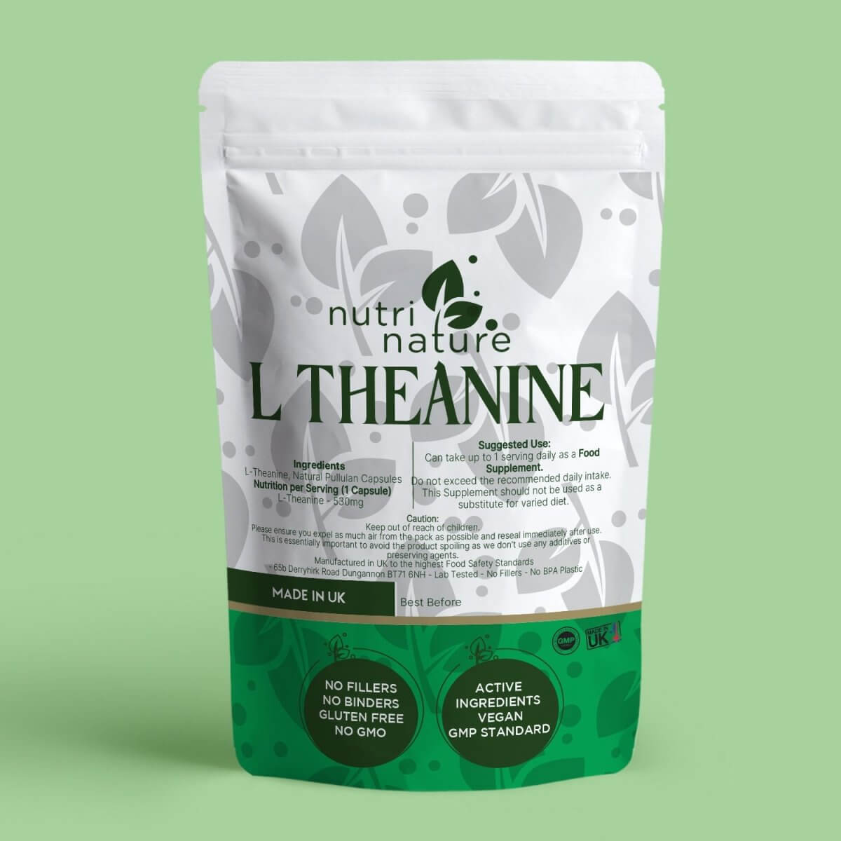 L Theanine 530mg - nutrinature