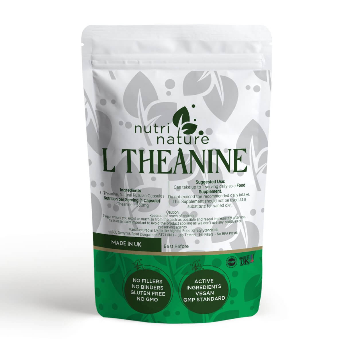 L Theanine 530mg - nutrinature